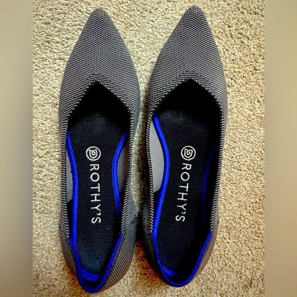 Rothy's Point Grey Size 9
